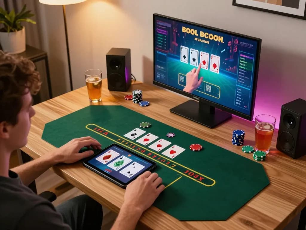 Permainan menarik di platform blackjack online DUAR88 dengan kartu dan chip yang dinamis