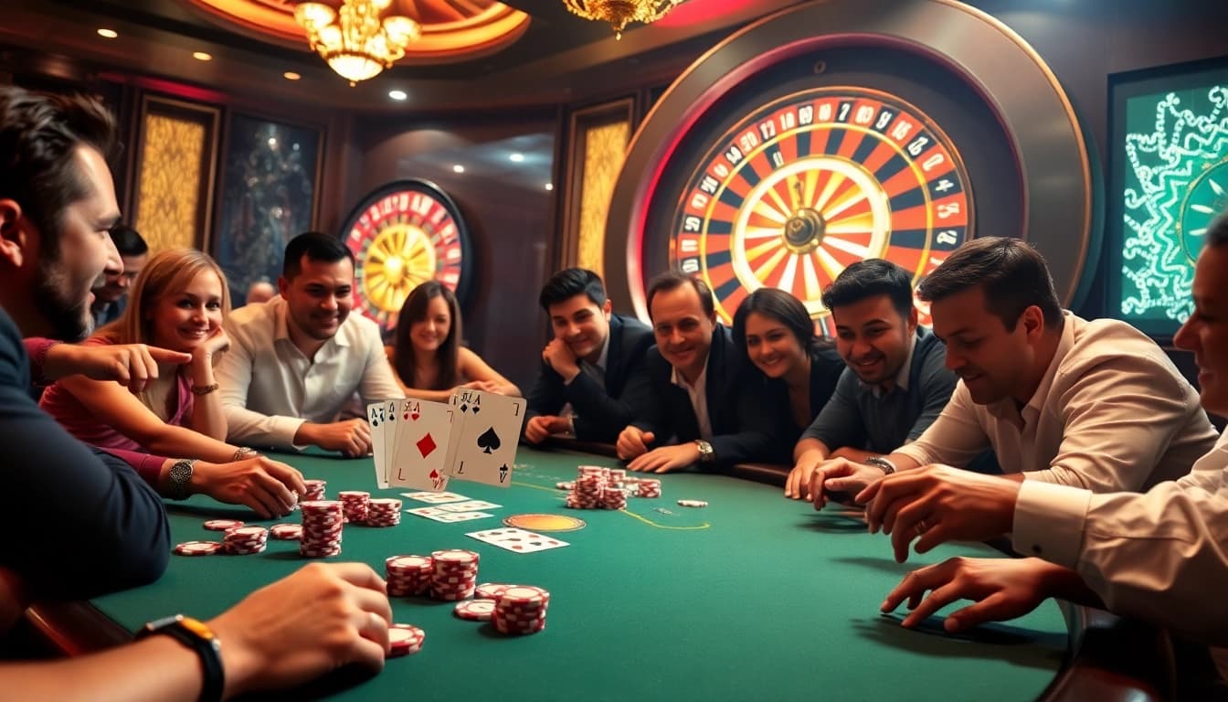 Experience thrilling gameplay at ww88 casino with poker chips and roulette wheel in action.