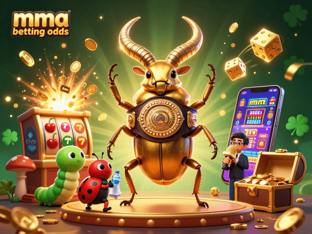 Experience thrilling mma betting odds action with vibrant characters and dynamic casino elements.