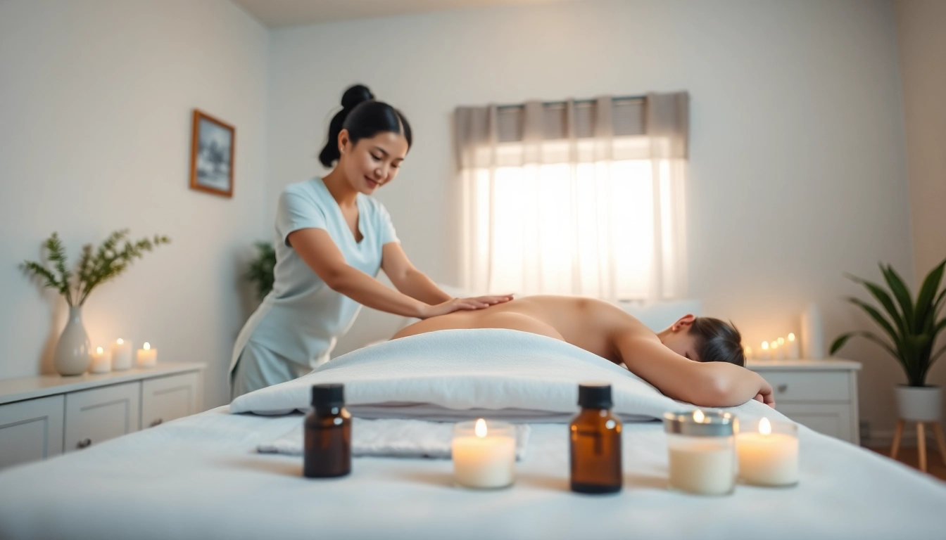 Experience 평택출장마사지 in a serene home environment, showcasing a relaxing massage session with a skilled therapist.