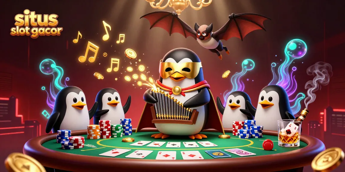 Experience situs slot gacor with a vibrant 3D casino scene showcasing exciting games and winning elements.