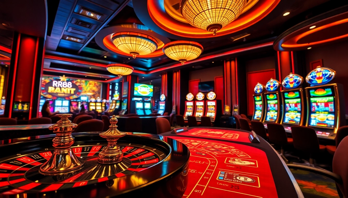 Experience the thrill at RR88 casino with vibrant games, luxurious ambiance, and high-stakes excitement.
