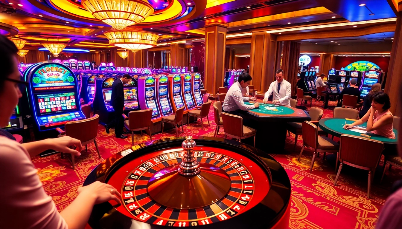 Experience thrilling gameplay at TG88 casino with vibrant roulette and blackjack tables.