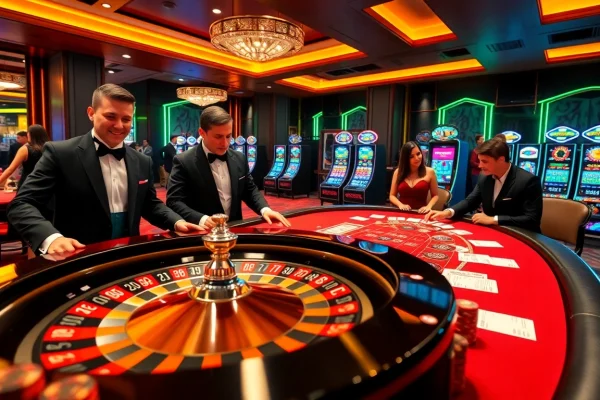 RR88RD features an engaging casino scene with poker chips and a roulette wheel illustrating online gambling excitement.