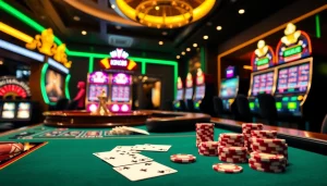 Experience the excitement of King88 com with vibrant casino tables and high-stakes action.