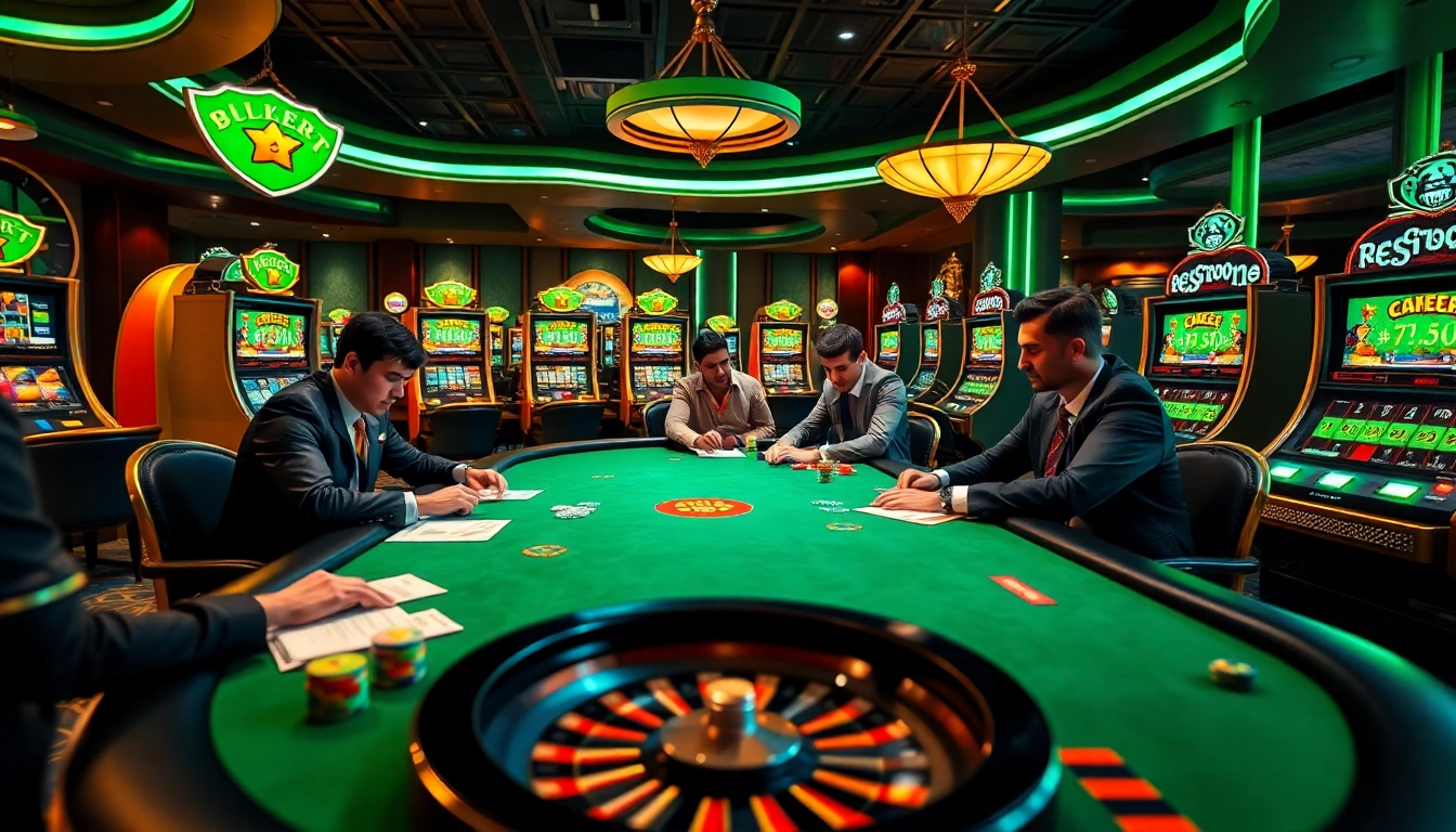 Experience the thrill of gambling at Rik vip with engaged players at a luxurious poker table.