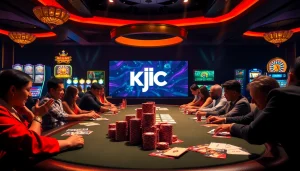 Experience top-tier gambling at nhà cái KJC with luxury poker games and vibrant slot machines.