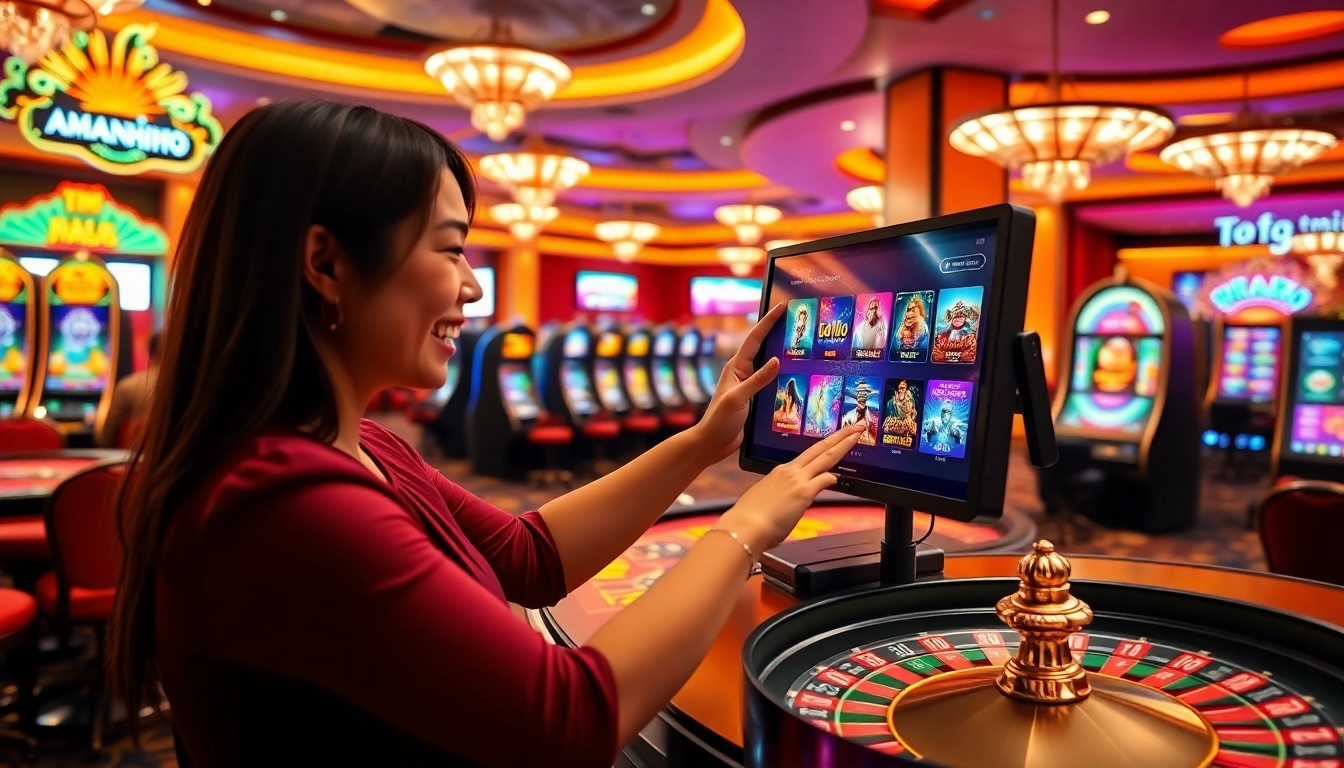 Experience the excitement of amanahtoto with vibrant casino tables and dynamic gaming interfaces.