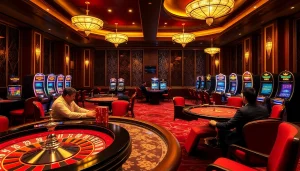 Players engaging in a thrilling poker game at Nhà Cái XIN88, showcasing exciting casino dynamics.