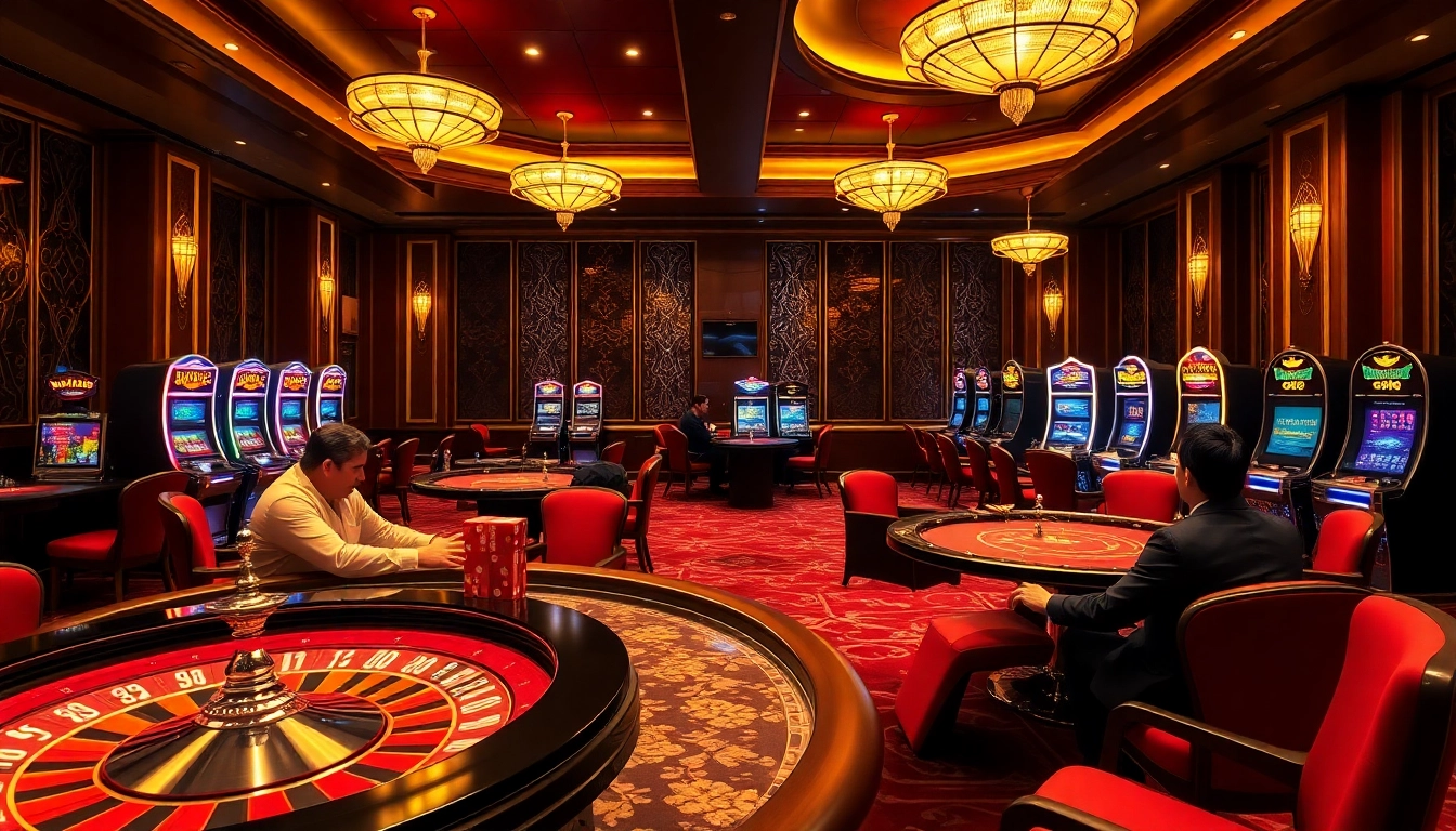 Players engaging in a thrilling poker game at Nhà Cái XIN88, showcasing exciting casino dynamics.