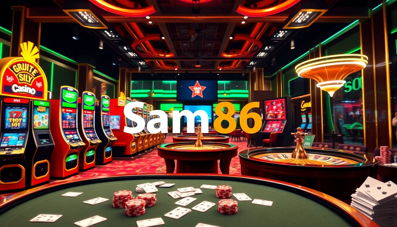 Sam86 players enjoying engaging casino games at an online gambling platform.