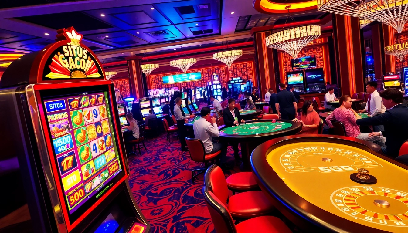 Celebrate wins at a situs gacor casino with colorful slot machines and lively games.