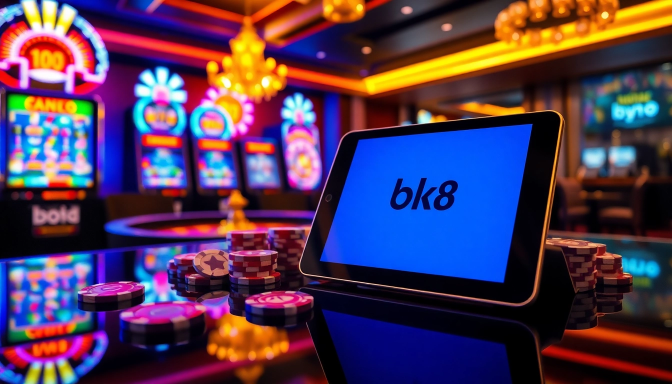 Engage with the excitement of สมัครสมาชิก bk8 through a luxurious online casino atmosphere with vibrant games and user-friendly interfaces.