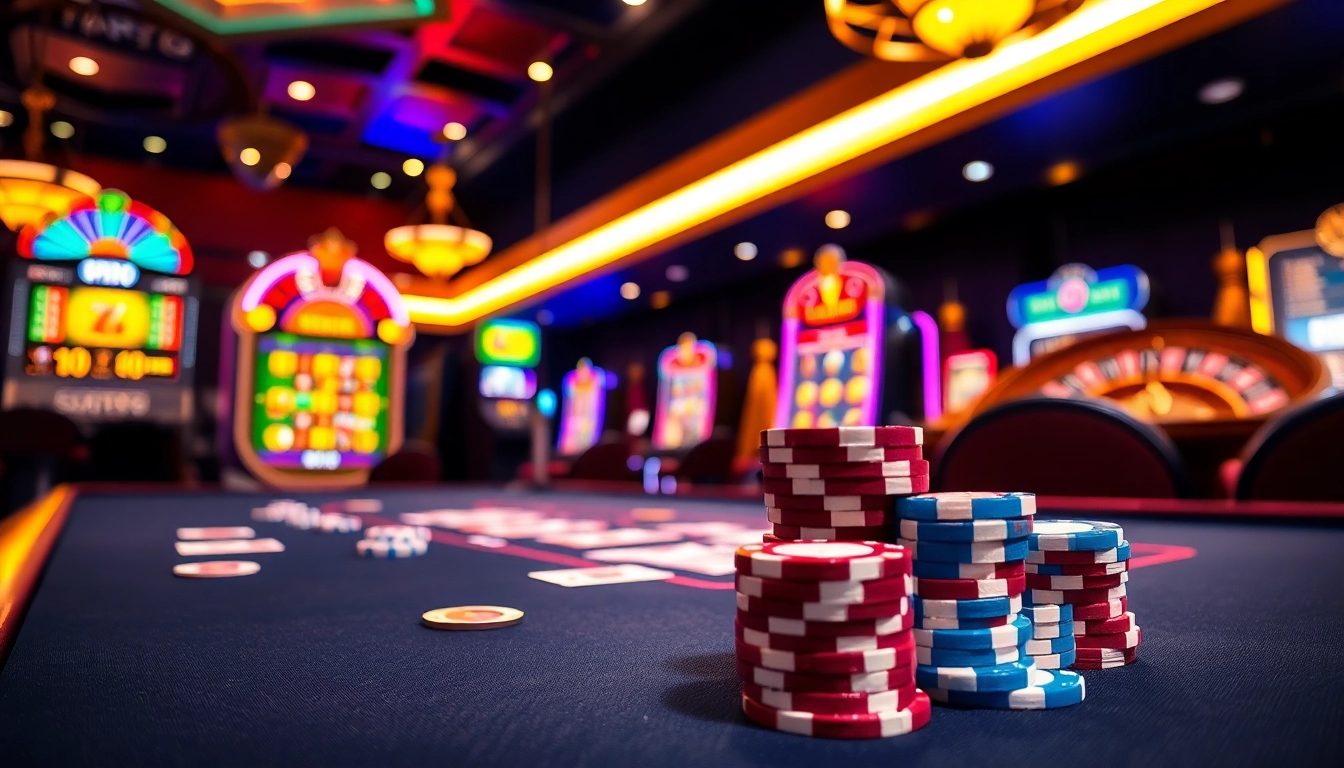 Experience the thrill of SODO casino gaming with vibrant tables and exciting slot machines.