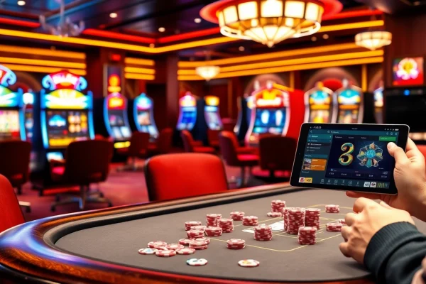 Experience thrilling poker action at AU88, where luxury meets excitement in a vibrant casino setting.