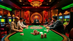 Experience thrilling poker action at super59 link alternatif with players enjoying vibrant casino ambiance.
