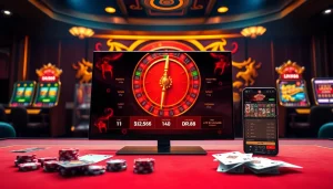 Engaging casino interface displaying Link nhà cái DR88 highlighting strategic betting and professional gameplay