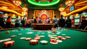 Players enjoying a thrilling game experience at OKFUN casino.