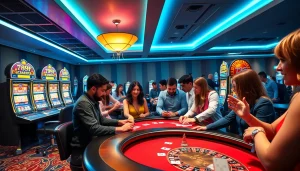 Experience the vibrant gaming atmosphere of 789F with engaging players and exciting casino moments.