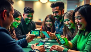 Nhatvip APK iOS Android players engaging in dynamic card games on mobile devices