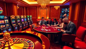 Experience thrilling gameplay with S8 at a vibrant casino filled with excitement and luxury.