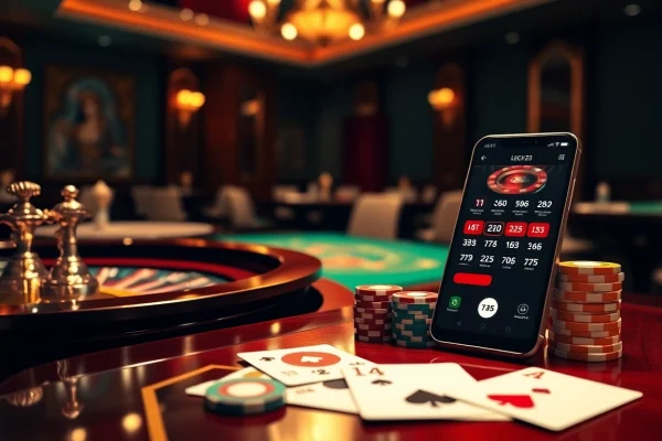 Experience the excitement of platform leci123 with vibrant casino scenes and mobile gaming.