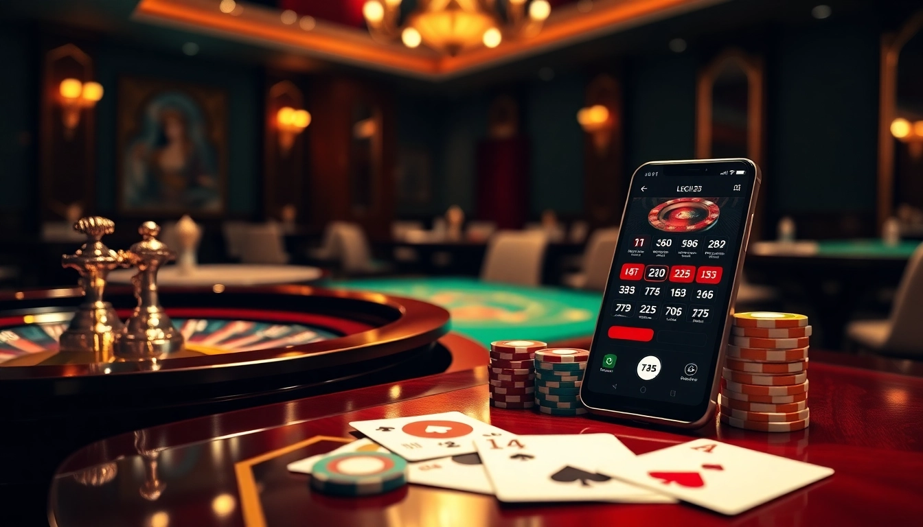 Experience the excitement of platform leci123 with vibrant casino scenes and mobile gaming.