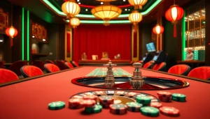 Experience the thrill at the Best Casino Online in Singapore with vibrant gaming tables and roulette.