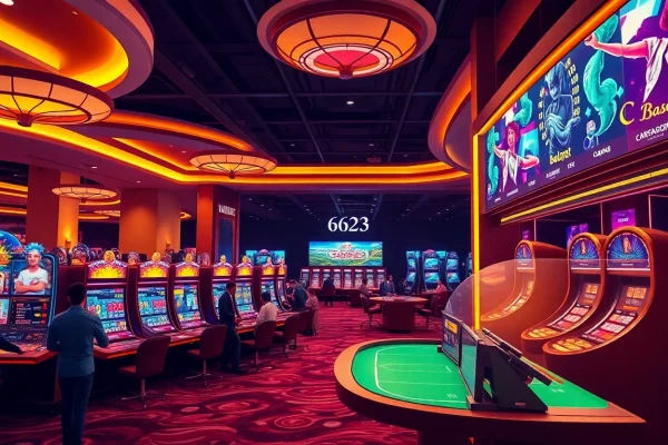 Experience the thrilling online casino games at 6623 with vibrant visuals and sleek design.