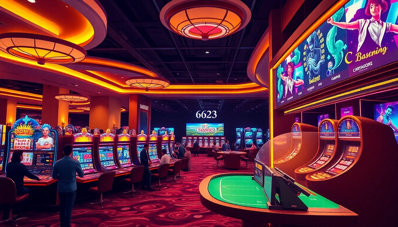 Experience the thrilling online casino games at 6623 with vibrant visuals and sleek design.