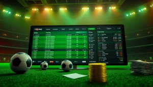 Dynamic kèo nhà cái interface showing live betting odds for football matches.