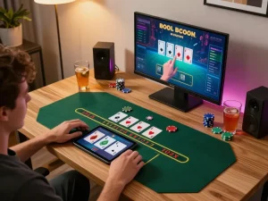 Permainan menarik di platform blackjack online DUAR88 dengan kartu dan chip yang dinamis