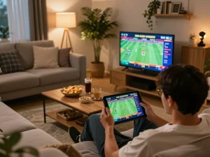 Xem đá gà trực tiếp HD trong một không gian ấm cúng, tham gia vào hành động trận đấu trực tiếp trên máy tính bảng.
