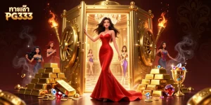 Experience ทางเข้า PG333 with our glamorous casino gateway illustration, revealing lavish treasures and vibrant gaming energy.