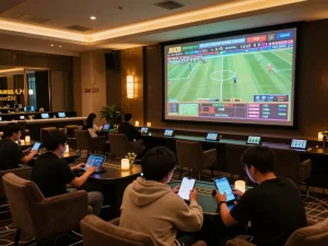 Experience sports betting at ทางเข้า m107 with users engaged in thrilling gameplay and exciting live events.