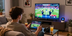 Engaging user experience on Homepage AA88 with online betting games and cozy atmosphere.