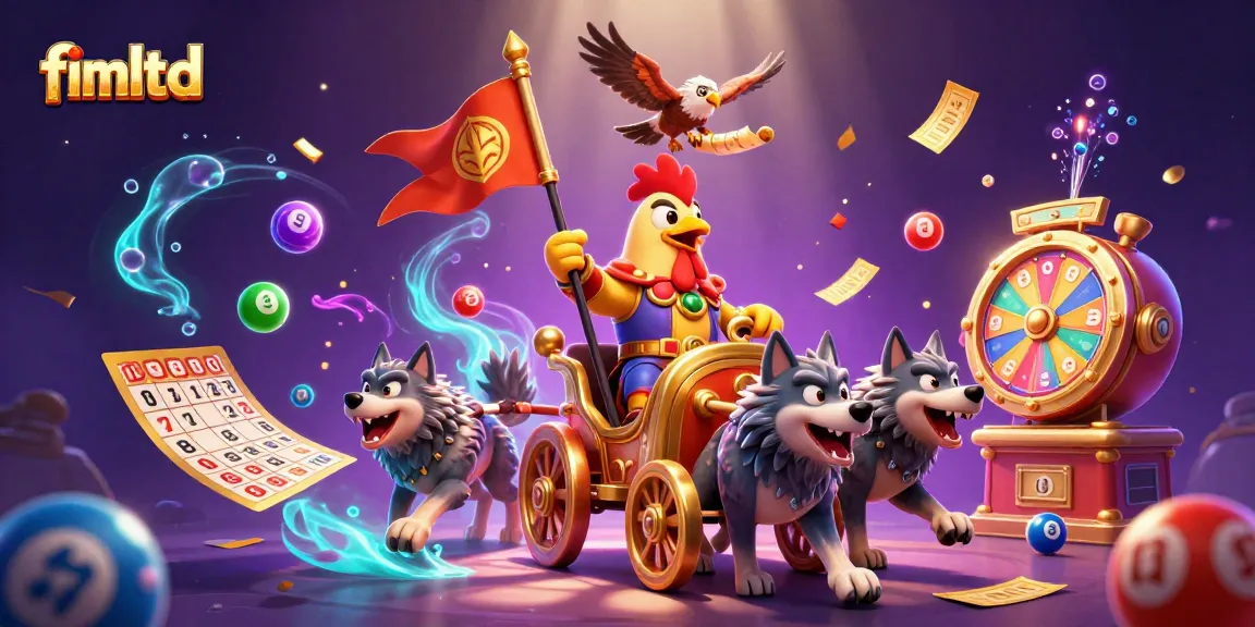 Engage with exciting gaming action at fimltd, featuring vibrant lottery and casino elements in a dynamic scene.