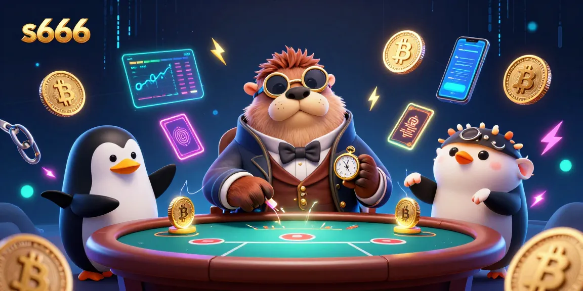 Play poker and win big with s666 at an underwater casino featuring a jolly walrus and unique characters.