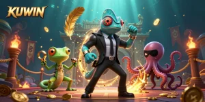 Experience thrilling gameplay with KUWIN – a vibrant 3D casino scene filled with excitement.